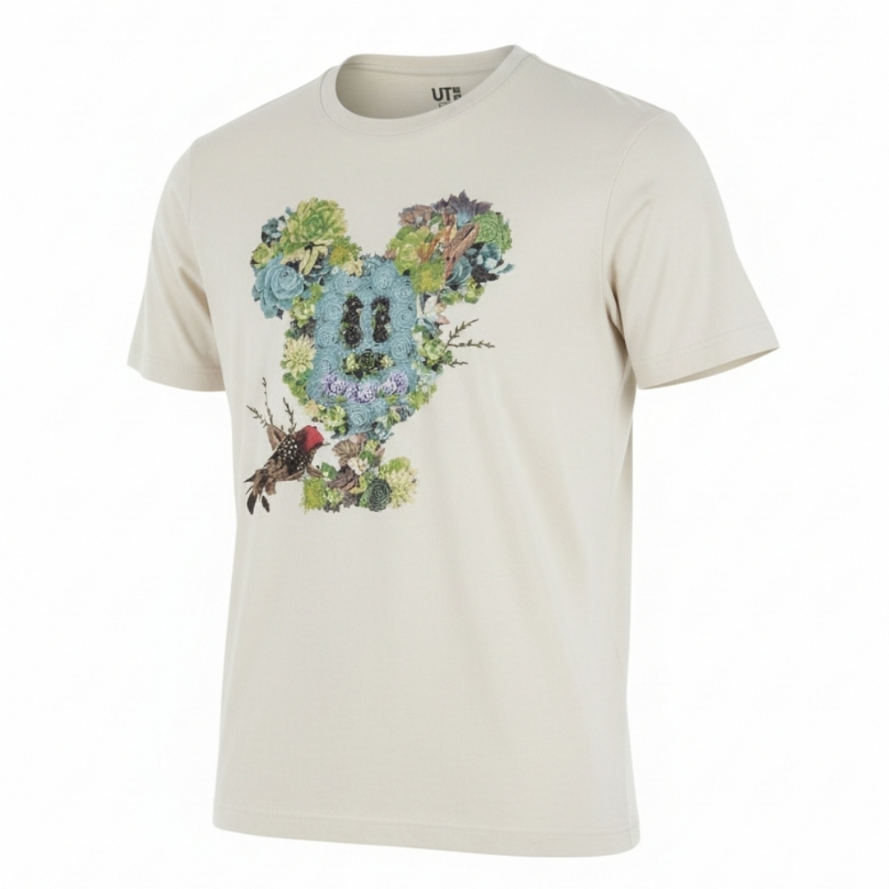 Disney Mickey Mouse Floral Tee Shirt - Picture 2 of 7